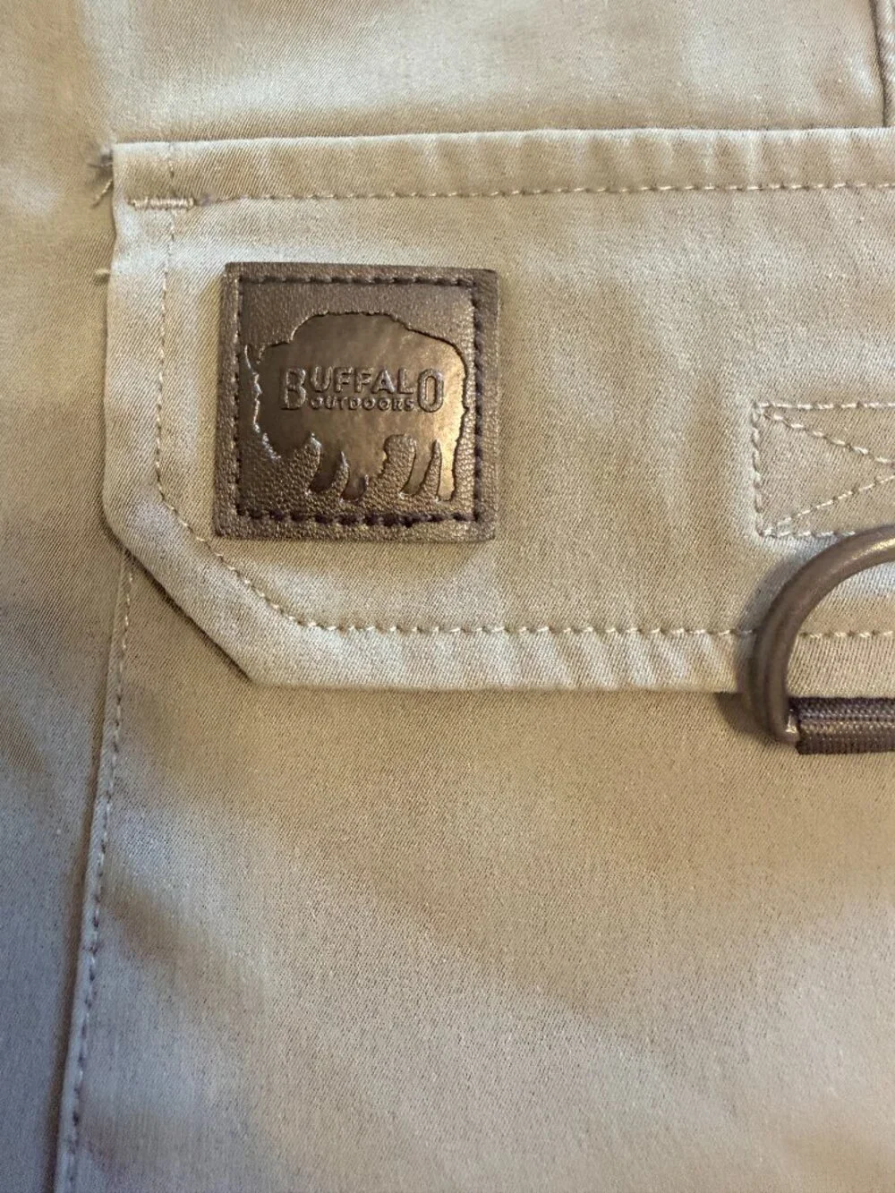 Buffalo Shorts Mens 36 Blue Cargo Hiking Nylon Stretch Outdoor‎ Travel Hike